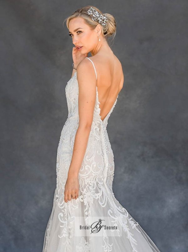 Lotus Fit and Flare Wedding Dress
